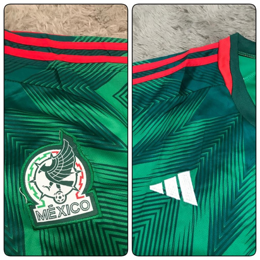 Jersey bola mexico home 2022 - 2023 grade ori import