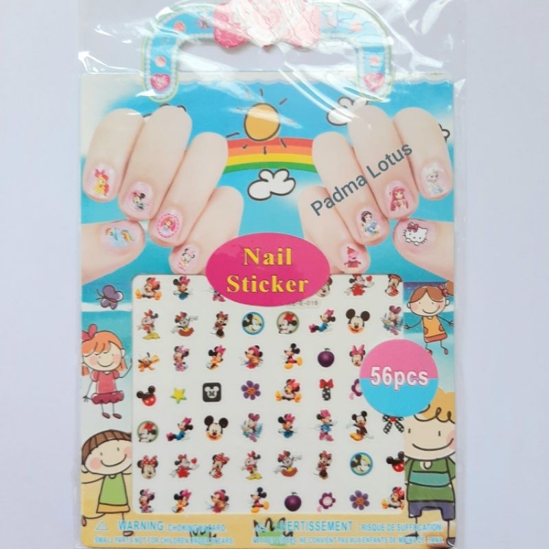 kids nail art stiker kuku anak mainan sticker