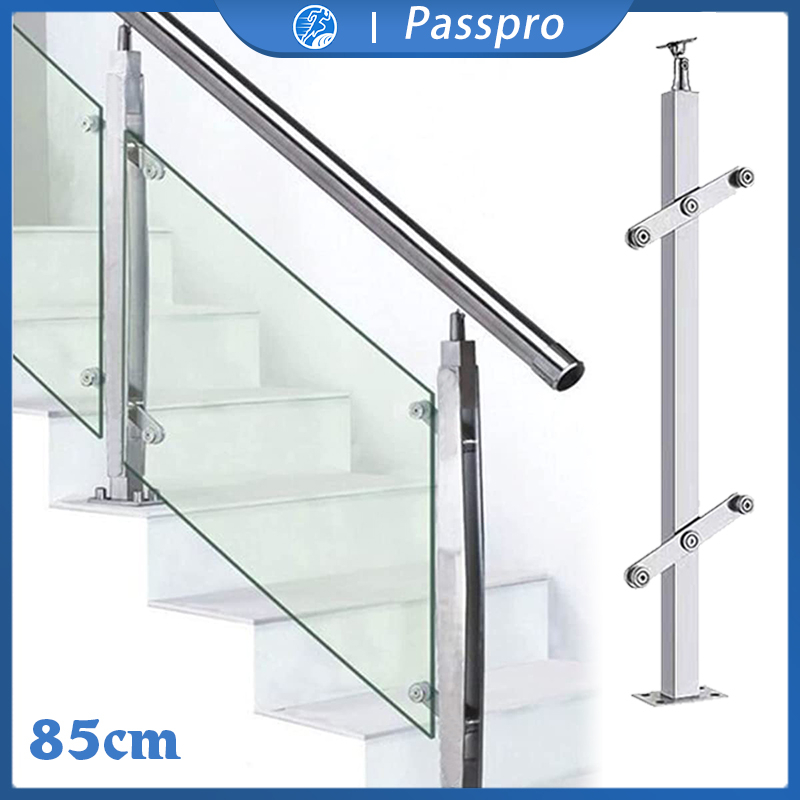 Tangga Stenlis 85cm Railing Tangga Kaca Stainless Sus 201