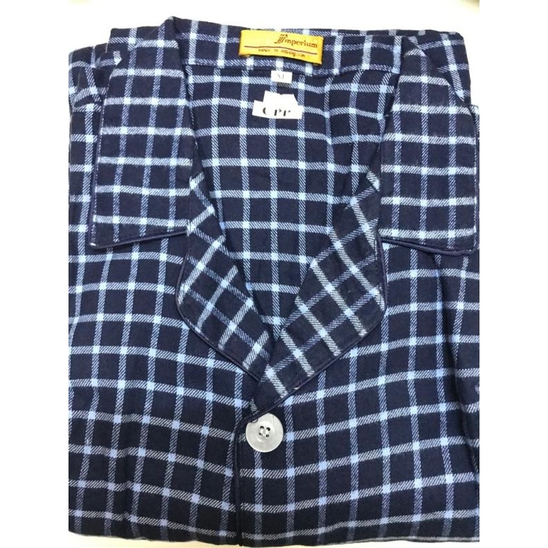 Piyama jumbo pria - flanel