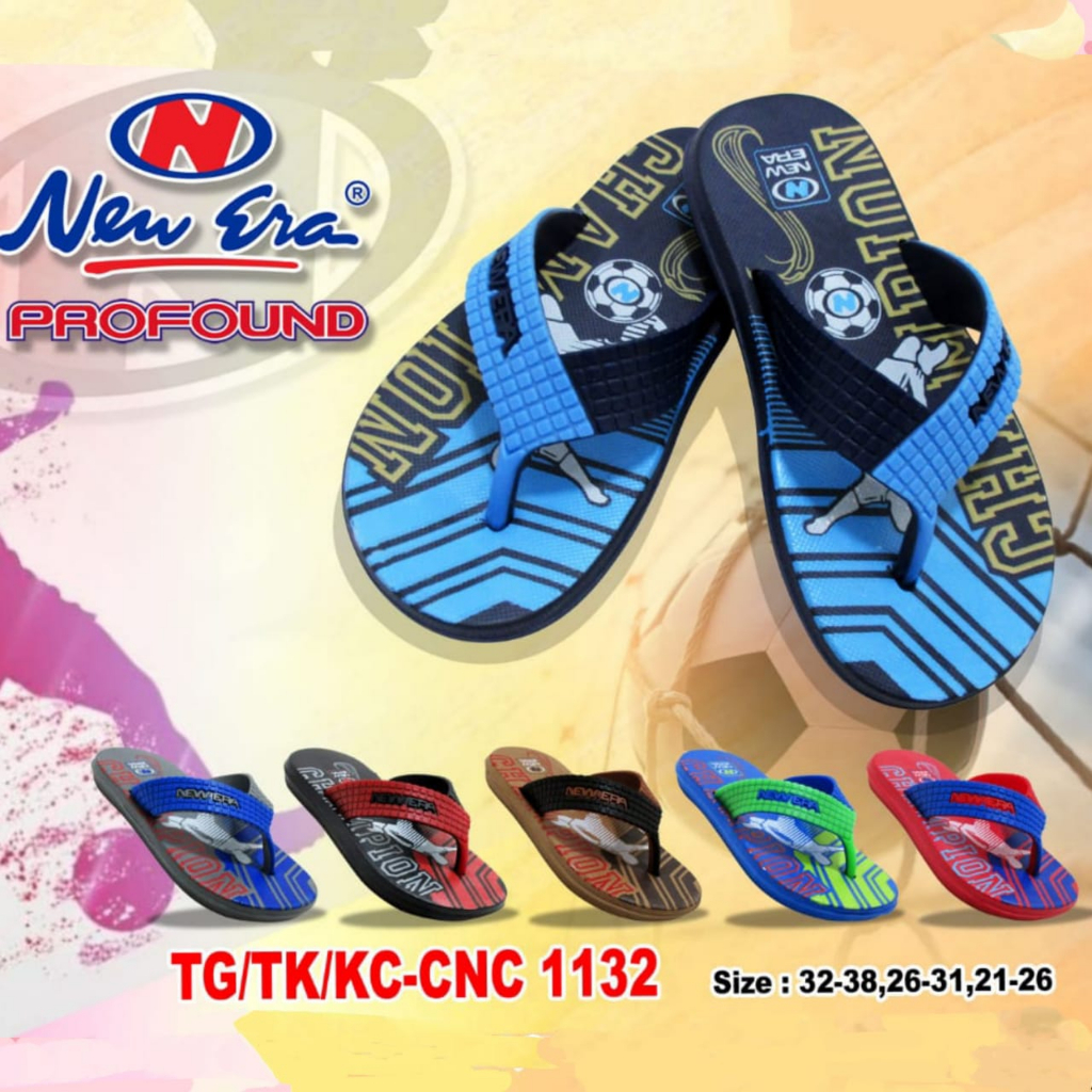 gof NEW ERA BB/KC 1132 Sandal Karet Anak cowok murah berkualitas anti air tahan lama original