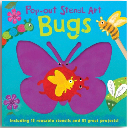 POP-OUT STENCIL ART - BUGS - buku anak - buku bbw