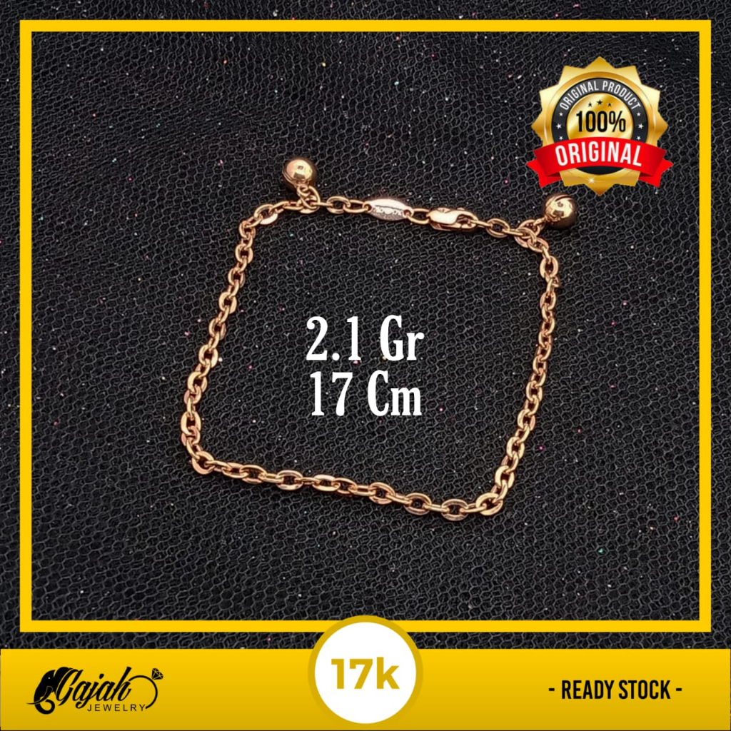 Gelang Emas 17K - 2.1 Gr Kadar 750 - 4805