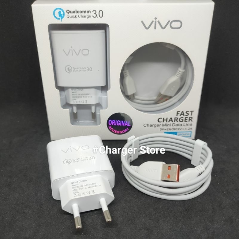 Charger Cas Vivo Fast Charging ORI 9V-2A Type C Quick Change Travel Charger / Casan