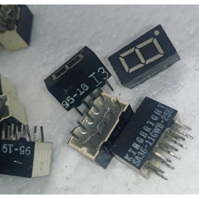 KINGBRIGH SA3G - 11GWB -2SB - led seven Segment , harga 4pcs