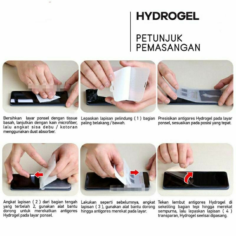 Hydrogel anti gores clear blue matte Google Pixel 2 3 4 5 6 7 3a 4a 5a XL Pro