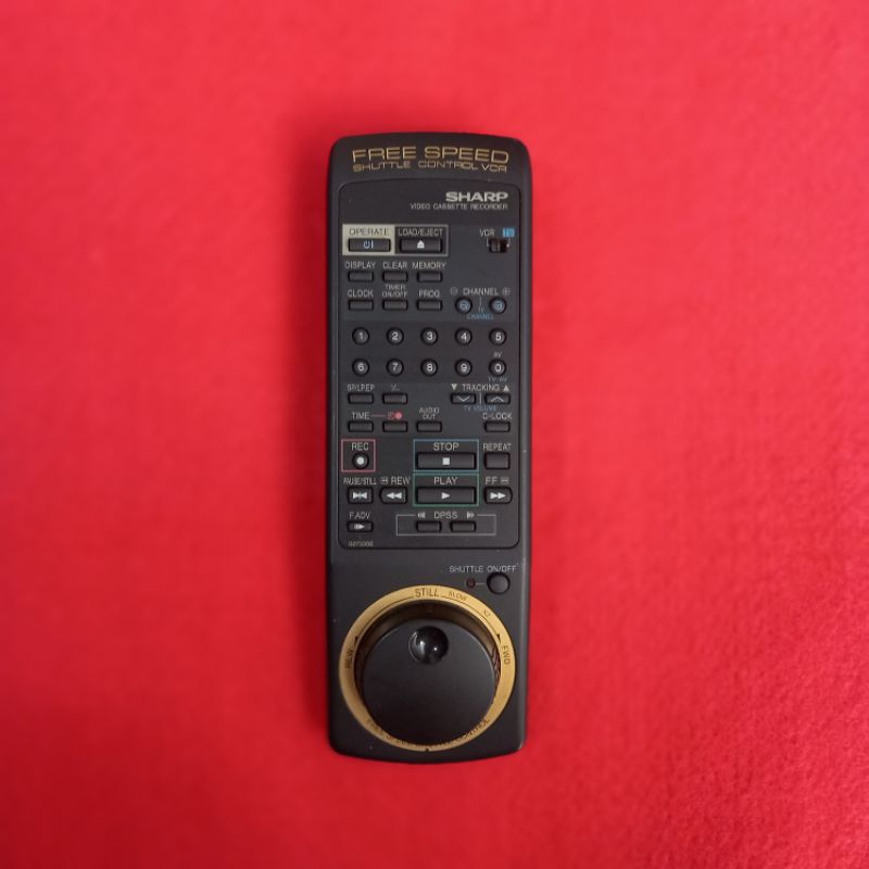 REMOTE VIDEO CASSETTE RECORDER SHARP ORIGINAL