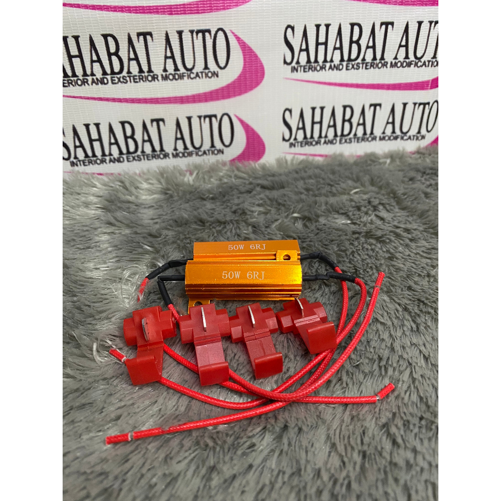 Resistor Sein Led 50W 6 OHM Solusi Lampu Sein LED Hyper Flash Jadi Normal Kembali
