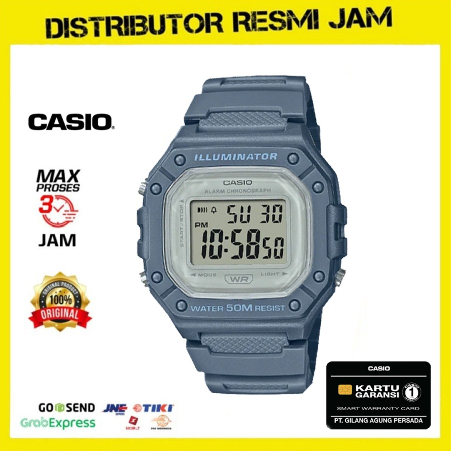 Casio General W-218HC-2AVDF W-218HC W-218 W218HC W218