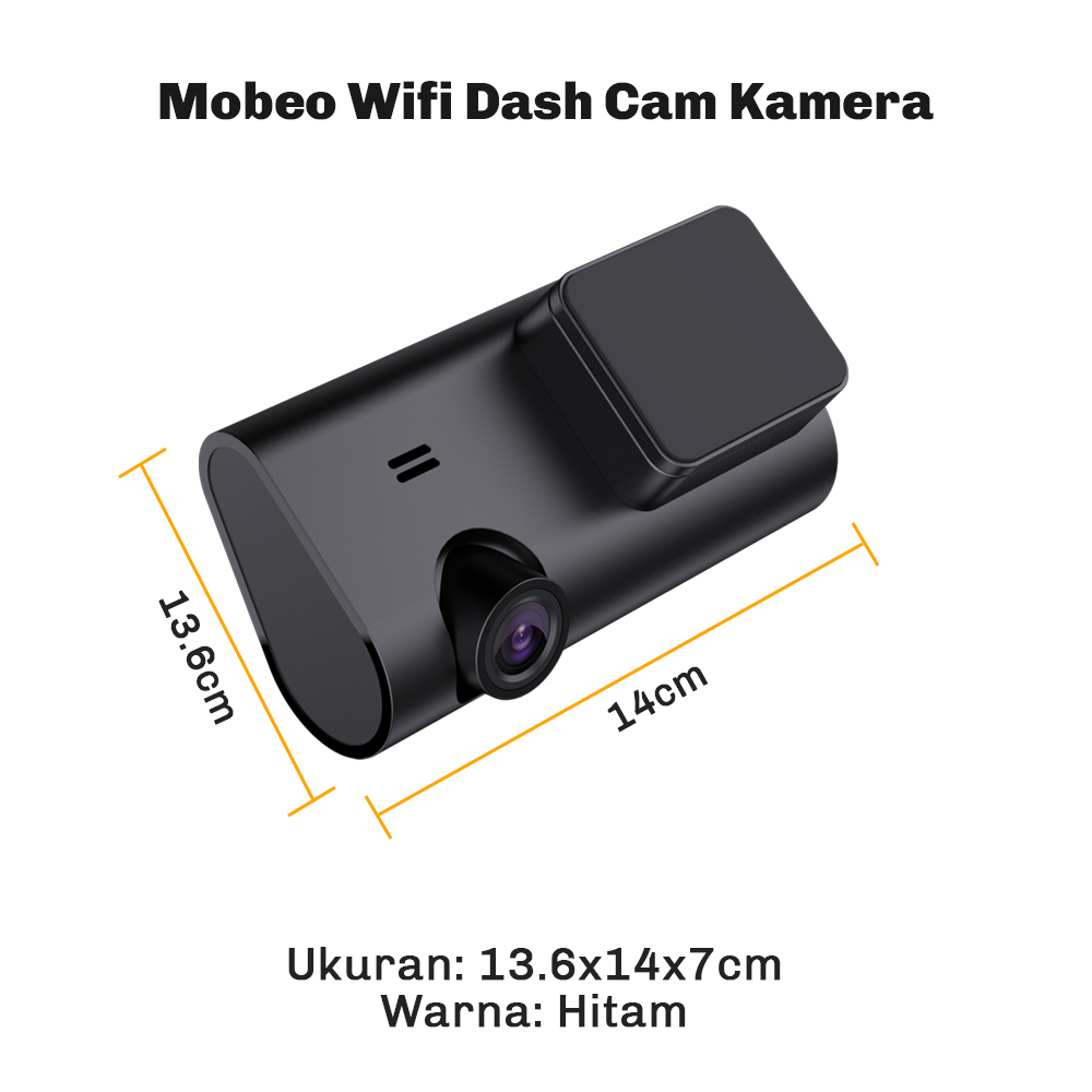 (Exclusive) Mobeo Wifi Dash Cam MSDC02 (Front and Rear Camera)