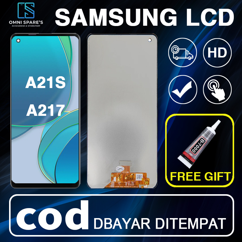 【Original】LCD SAMSUNG A21S A217 original fullset Touchscreen layar hp ori copotan