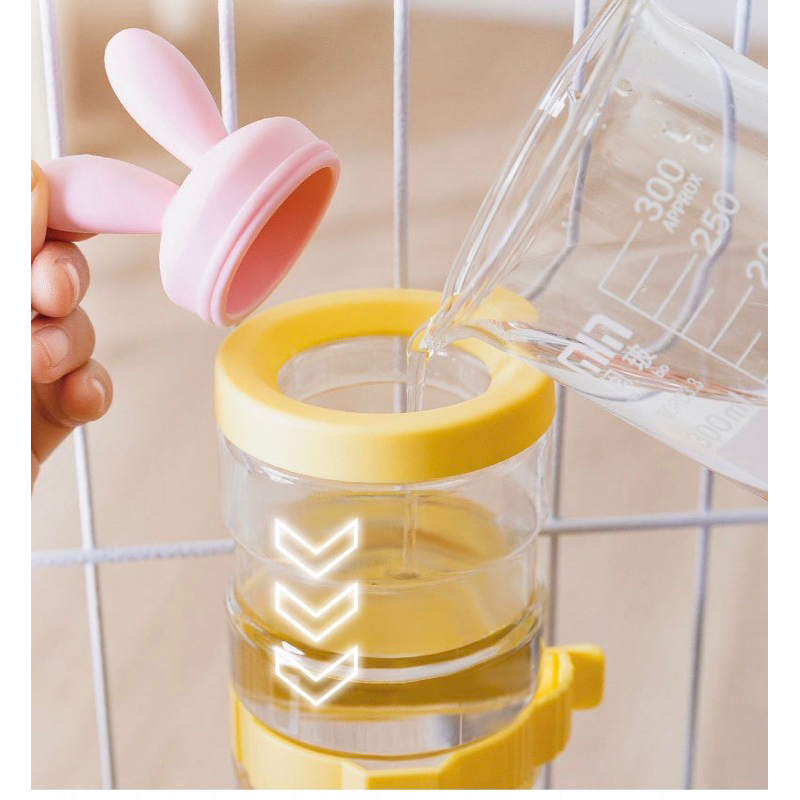 Tukki rabbit open top pet cage bottle