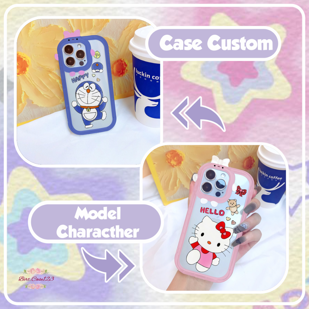 CUSTOM SOFTCASE PITACU FRAME KARAKTER CUSTOM HAPPY HELLO FOR OPPO A9 A5 A31 A8 A15 A3S A1K A57 A77S A74 A95 A55 A16 A17 A52 A53 A76 RENO 4 4F 5F 5K 8 F11 BC7710