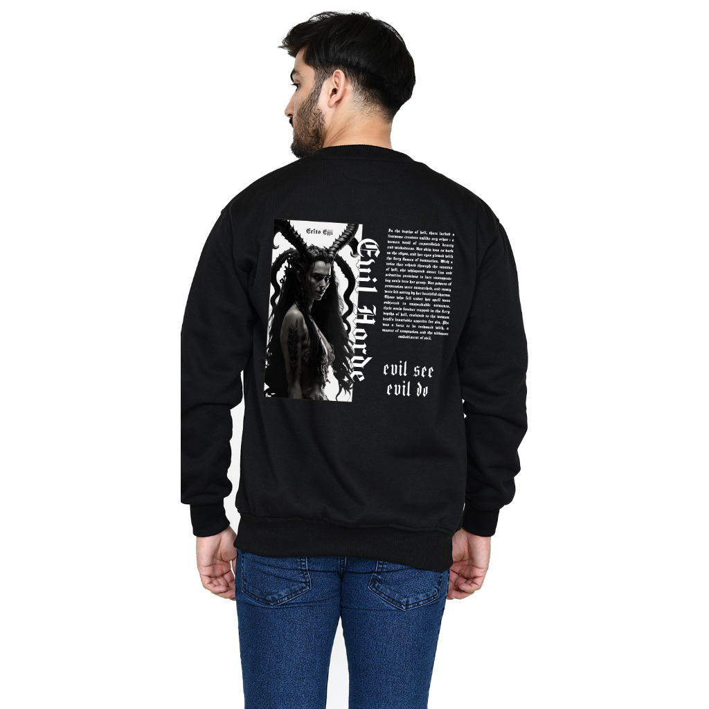 Sweatshirt Erito ejji sweater Crewneck basic unisex Evil See