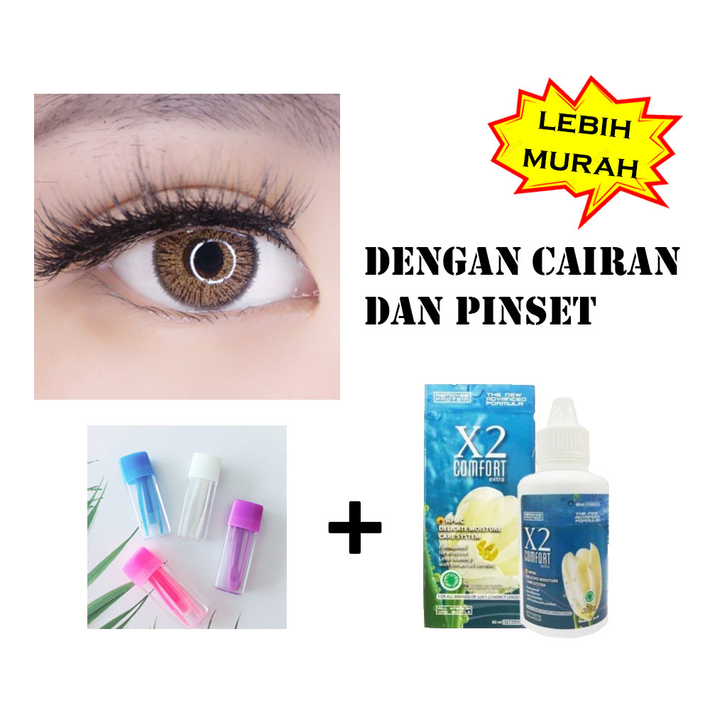 PAKET SOFTLENS JAZZ - 14.2MM (NORMAL) + CAIRAN X2 COMFORT 60ML + PENJEPIT / PINSET