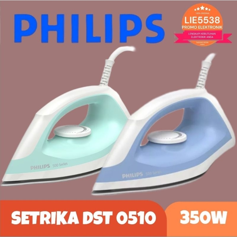 Setrika PHILIPS DST0510 / DST 0510 Dry Iron ANTI LENGKET