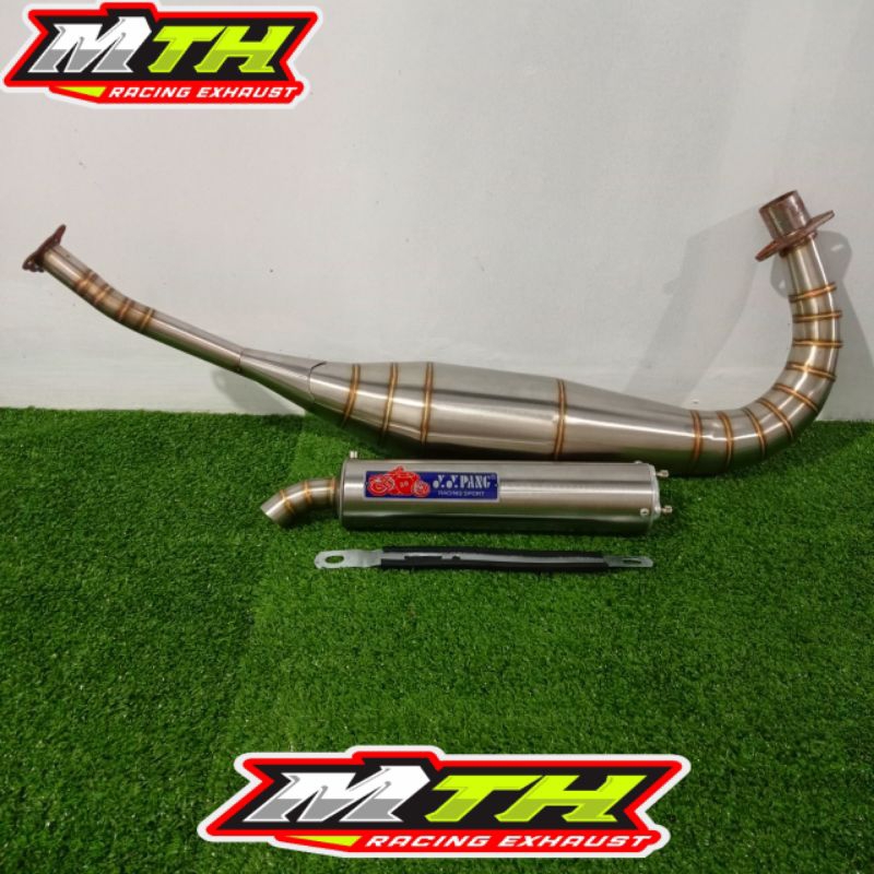 Knalpot racing Yypang Satria Hiu, Satria Lumba, Satria R Kolong Repsol Full Stainless