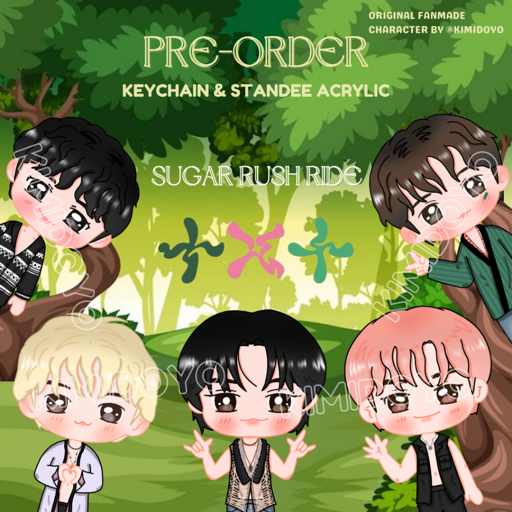 (PO) KEYCHAIN &amp; STANDEE ACRYLIC T*X*T MOA SUGAR RUSH RIDE EDITION