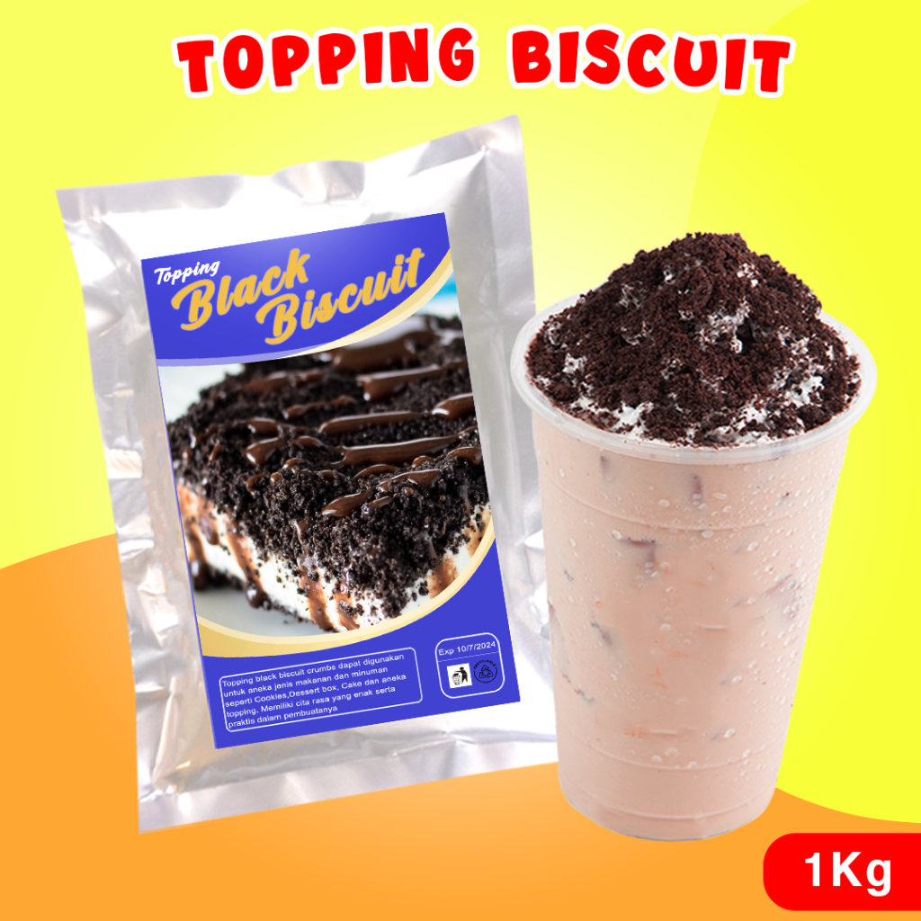 TOPPING MINUMAN BISCUIT CRUMBS 1KG / REMAHAN BISCUIT 1KG / BISCUIT CRUMBS 1KG