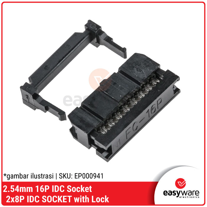 16P IDC SOCKET 2x8P IDC SOCKET FEMALE 16 PIN IDC KONEKTOR SOKET IDC