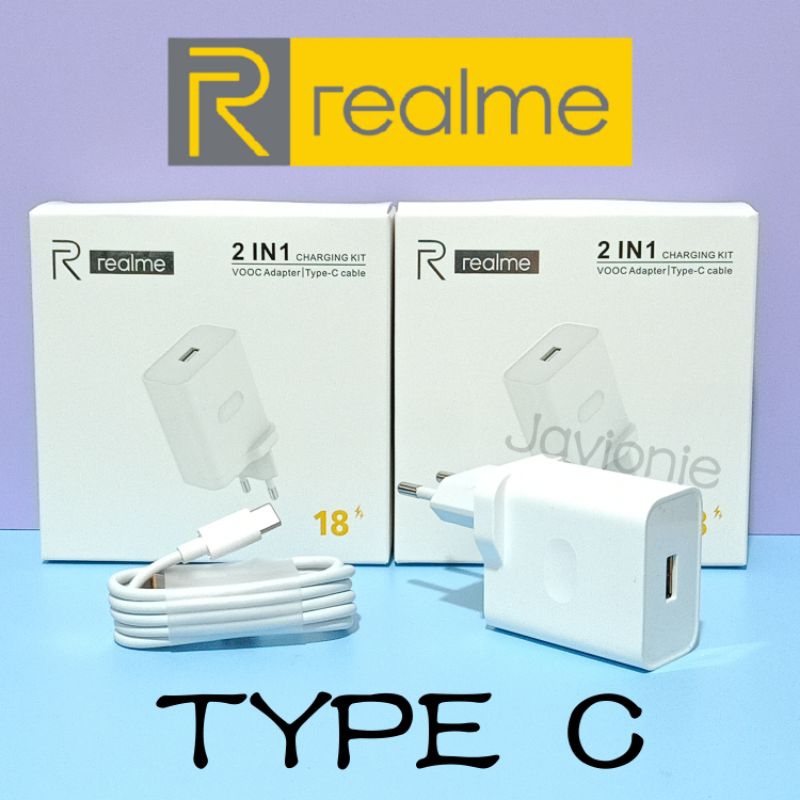 Charger Cas Carger Casan Realme Narzo 20 30A 50A PRIME Original Fast Charging 18W tipe TYPE C