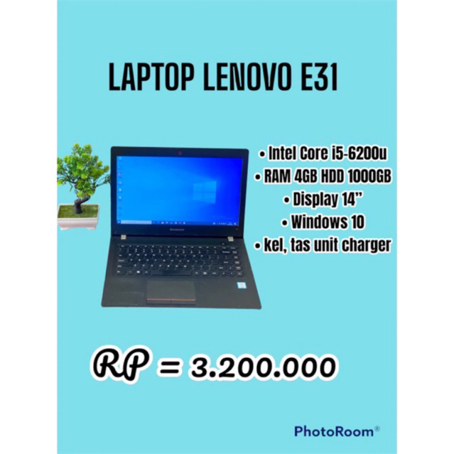 laptop lenovo E31 Core i5 second