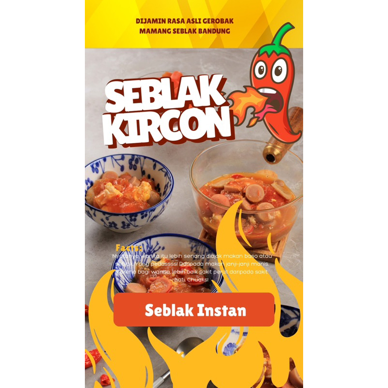 

SEBLAK KIRCON/SEBLAK BANDUNG/ENAK PISAAANNN