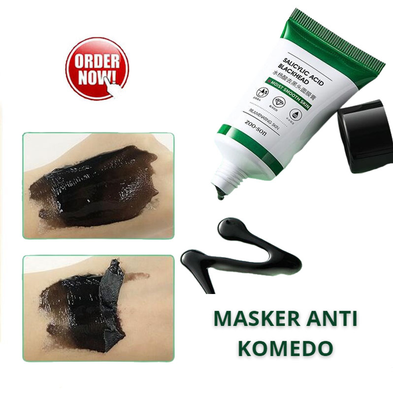 [COD] ZOO SON Salicylic Acid Blackhead Mask Masker Arang Hitam Pengangkat Komedo