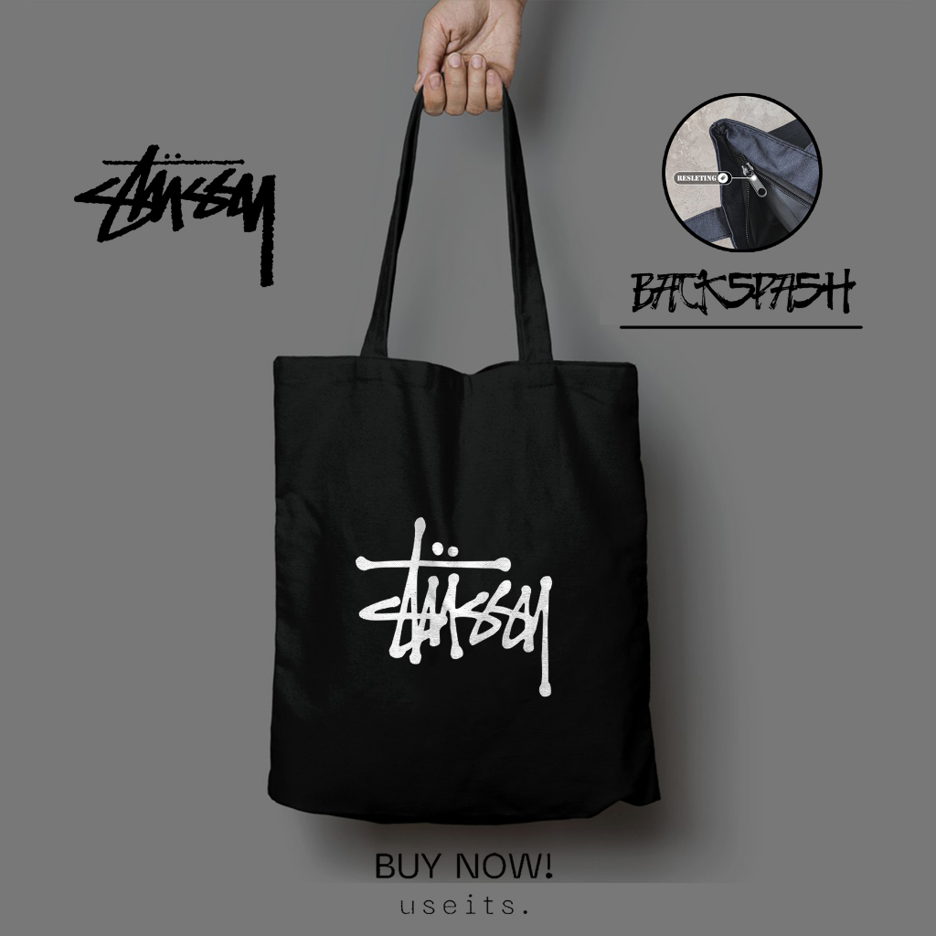 Tas Totebag Stussy Skate Pria Wanita - STUSSY B