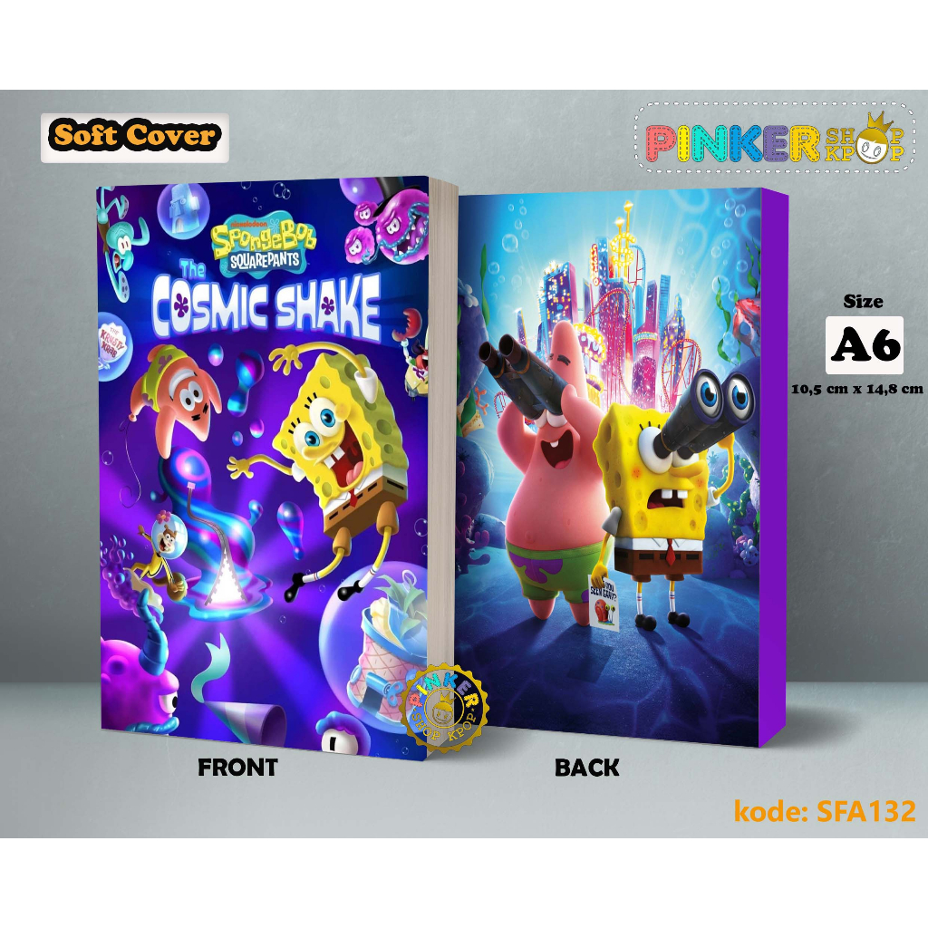 

(SFA132) Pocket Note SPONGSBOB THE COSMIC SHAKE Softcover A6/A55 Buku Tulis catatan Notes Agenda Planner Jurnal