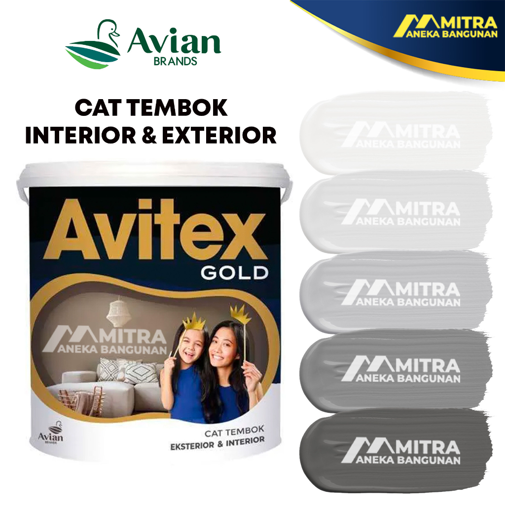 TINTING CAT TEMBOK AVITEX GOLD 5 KG / AVIAN EKSTERIOR INTERIOR / ABU-ABU N17