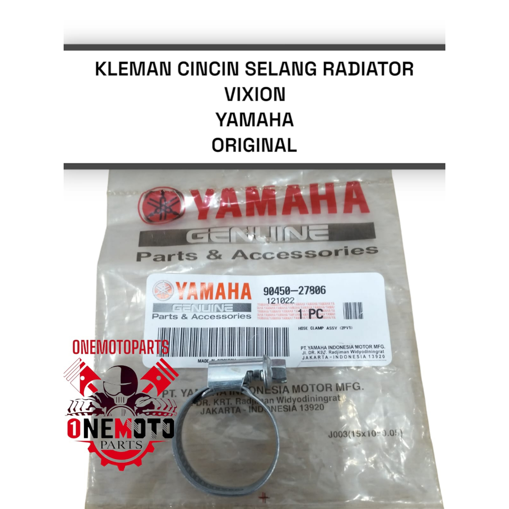 HOSE CLAM KLEM KLEMAN SELANG RADIATOR ALL VIXION YAMAHA 90450-27806 ORIGINAL