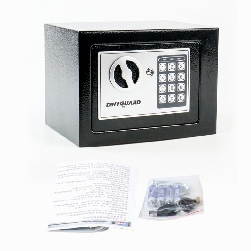 TaffGUARD Kotak Brankas Hotel Mini Password Safe Deposit Box 4.6L - 17E