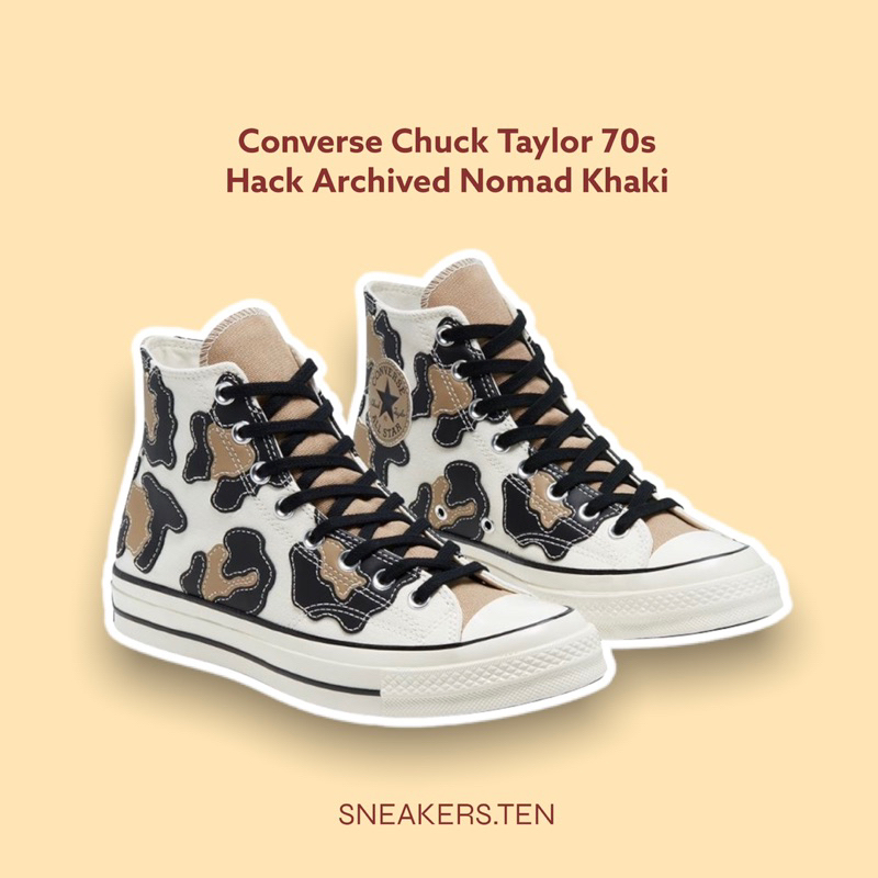 Sepatu Converse CT 70s Hi Hacked Archived Nomad Khaki Original 100%