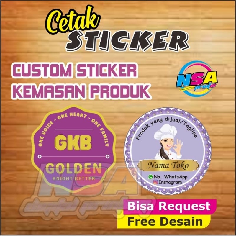 

[ COD ] Cetak Sticker Label Kemasan Produk, Food label, Parfum Label, Dll Bisa Request & Free Desain