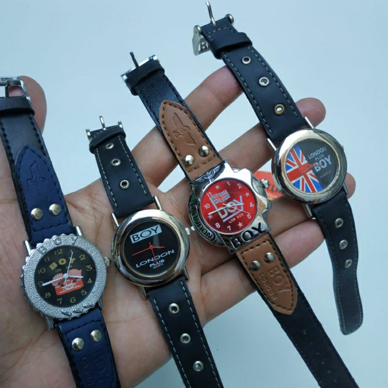 jam tangan vintage tahun 1990an B0y L0ndon New old stock