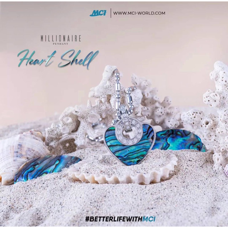 Pendant Heart Shell MCI