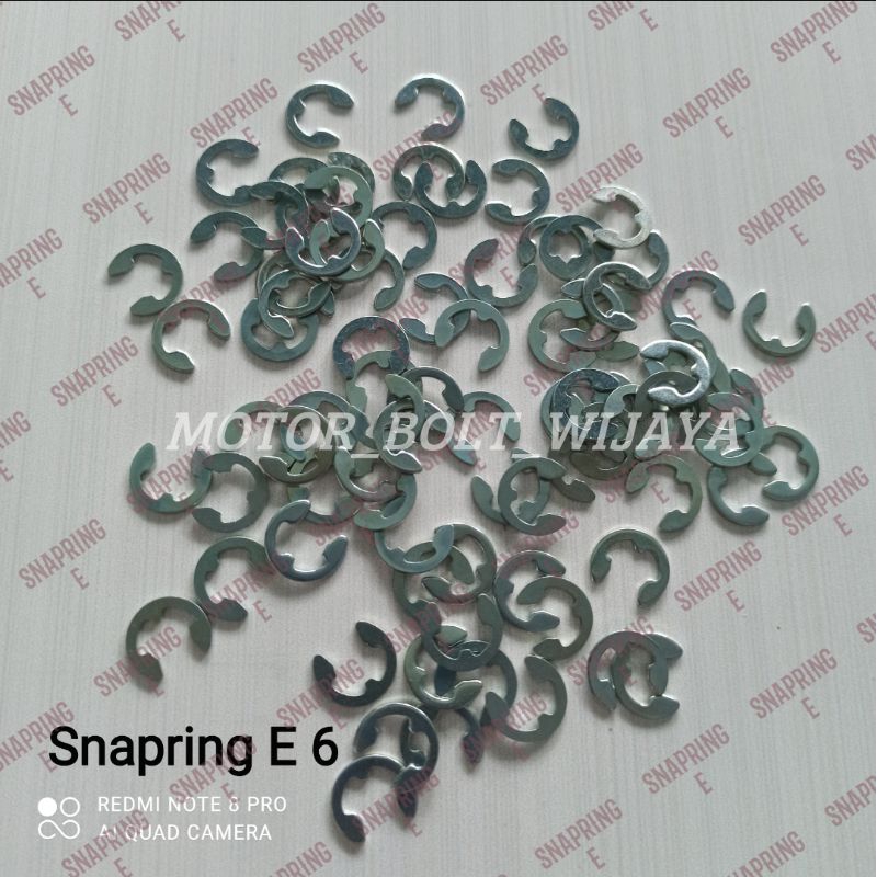 KLIP E6 KANCINGAN KAMPAS GANDA/SNAP RING E6/SPI E 6 ISI 1 PCS