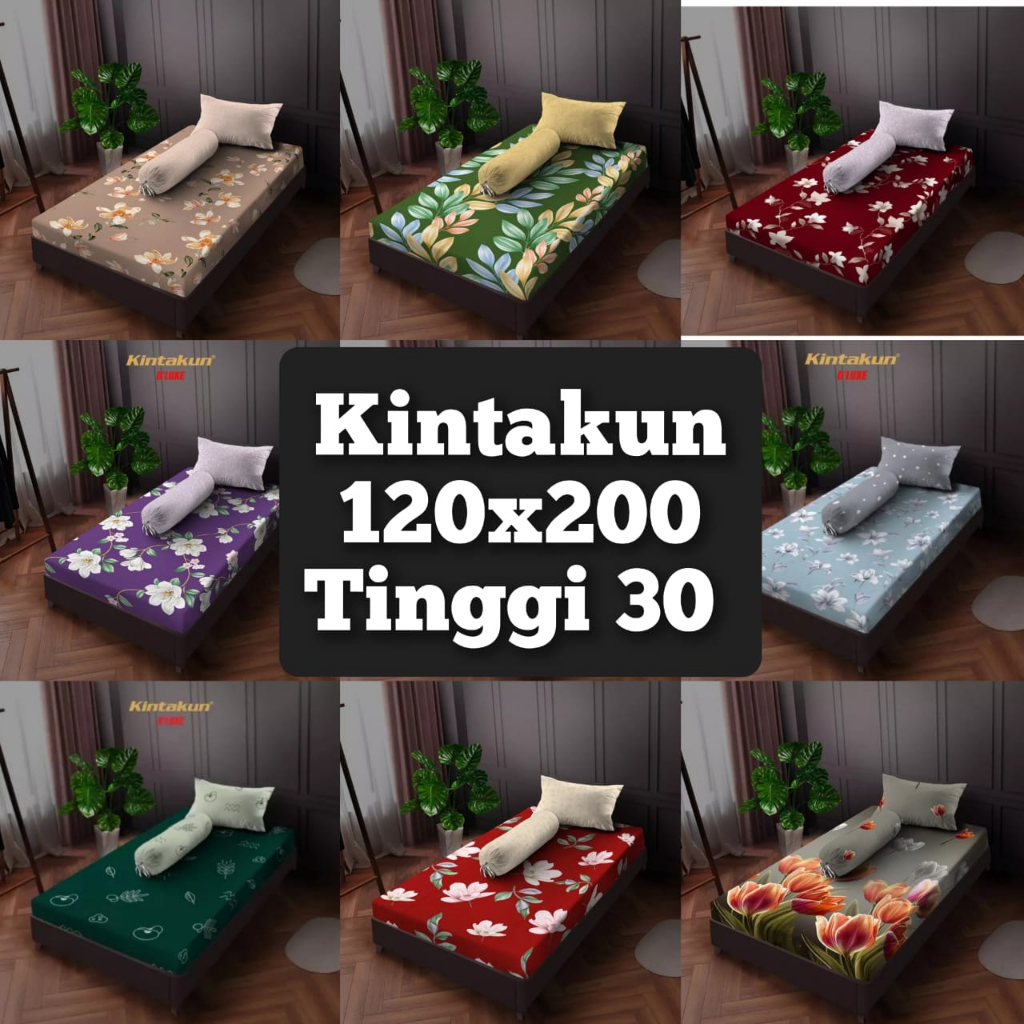 Sprei Kintakun Single T30 (120x200) Seprai Flat 120 Tinggi 30