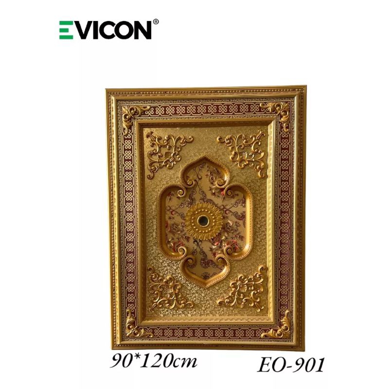 VICON Ornamen Lampu Plafon PVC Besar 90 x 120 cm / Lampu Ornamen Plafon Artistik Hiasan Bermotif Cei