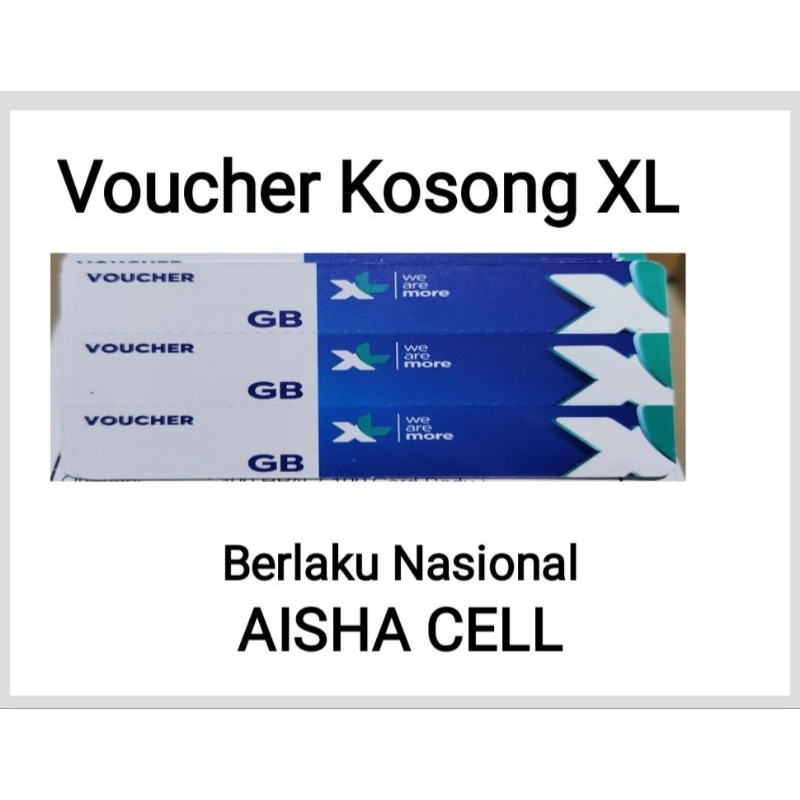 Voucher Kosong XL