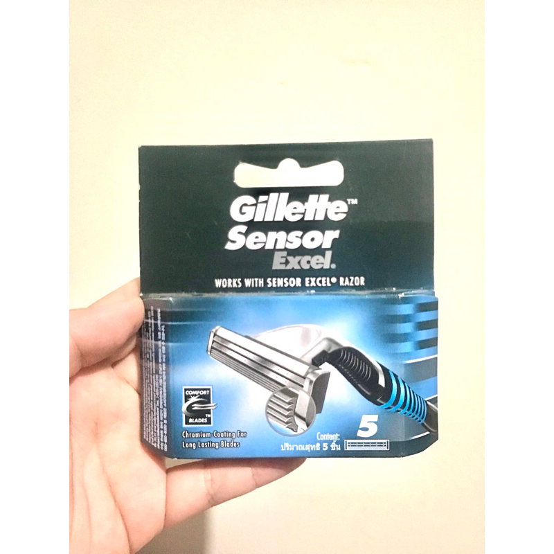 Gillette Sensor Excel isi 5 Refill Pisau Cukur Razor Original