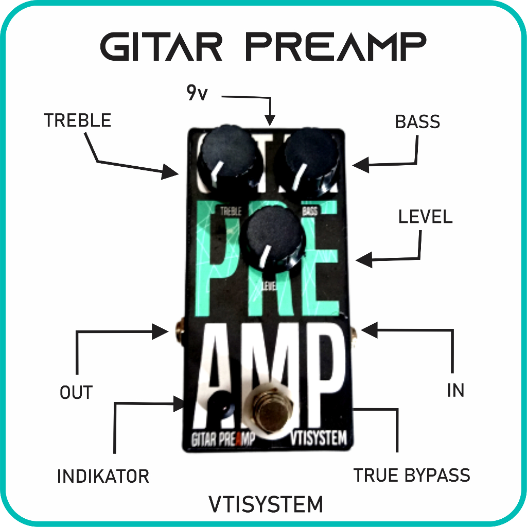 Preamp Gitar Efek Gitar VTISYSTEM