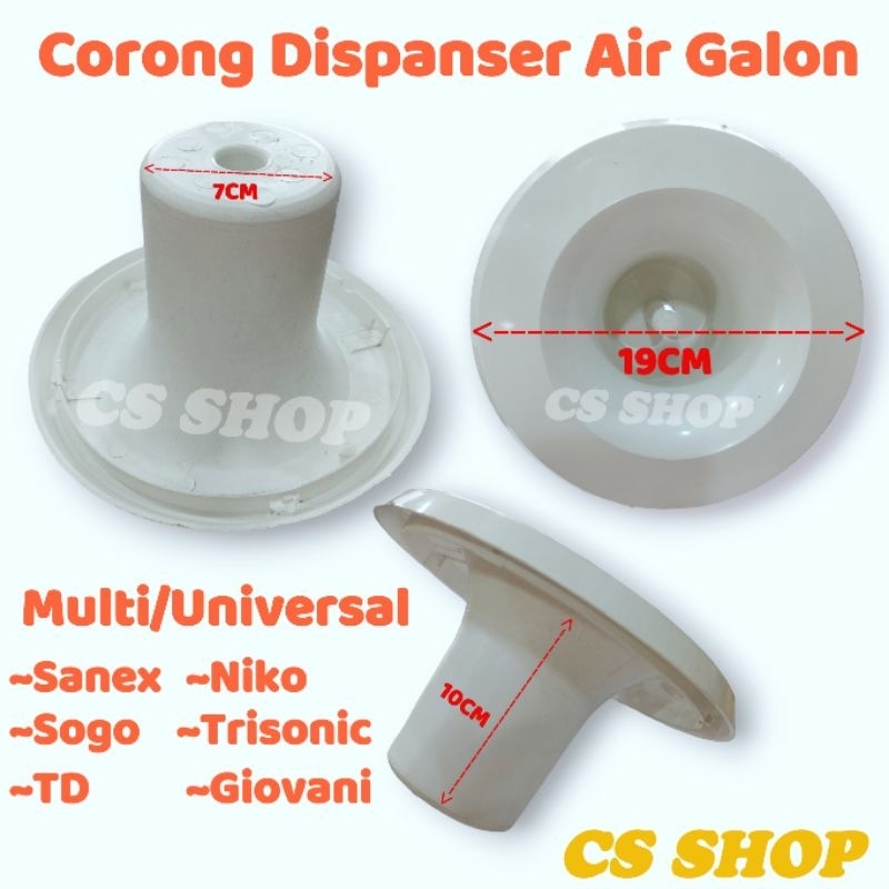 CORONG DISPANSER AIR GALON UNIVERSAL MULTI SEMUA MEREK/LEHER TUTUP DISPANSER MULTI