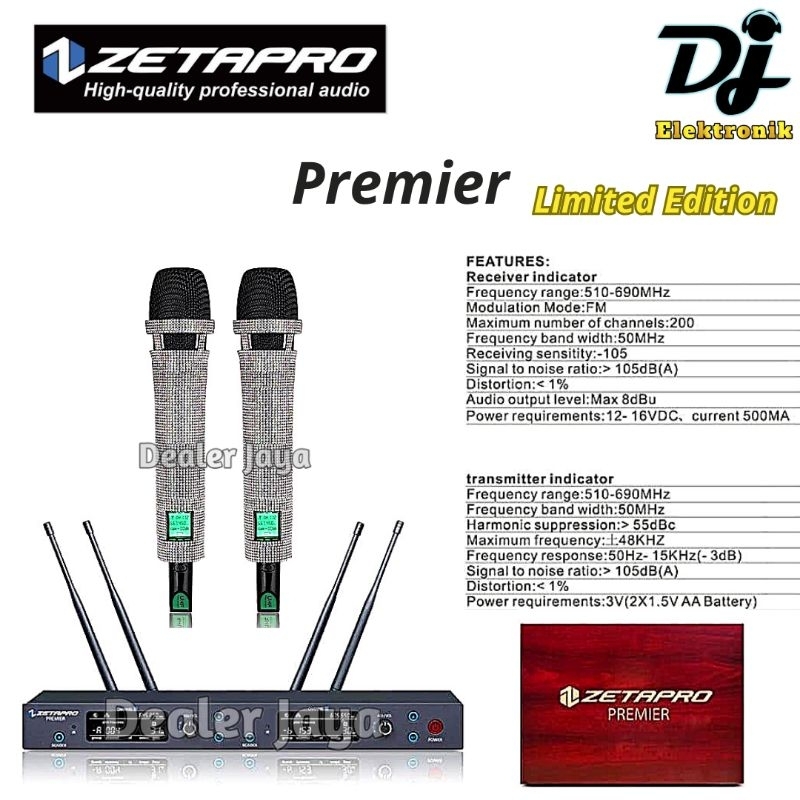 Mic Wireless Zetapro PREMIER LIMITED EDITION - 2 Mic Hand