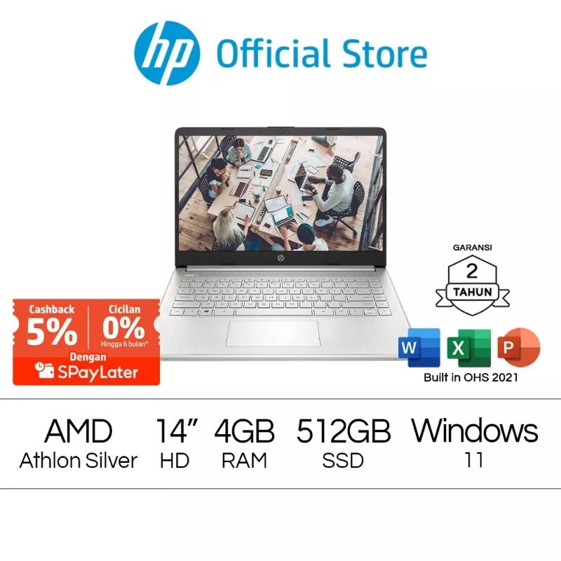 HP Laptop 14s-fq0562AU Silver