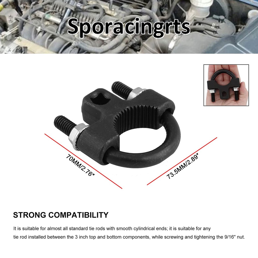 3/8Inci Inner Tie Rod Tool Auto Chassis Rocker Install and Disassembly Car Accessories Alat Instalasi Penghapusan Tongkat Ikat Dalam, Universal Otomatis 3/8 Inci.