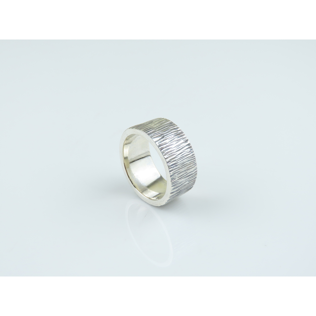 Cincin Pria Perak 925 Motif Abstrak