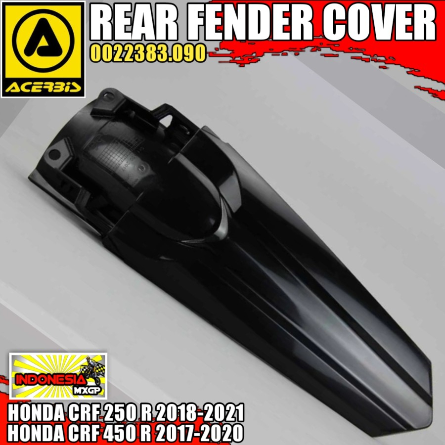 HONDA CR - CRF 250 450 R RX RWE ENDURO 2017 2018 2019 2020 2021 - ACERBIS REAR FENDER COVER - SPAKBO