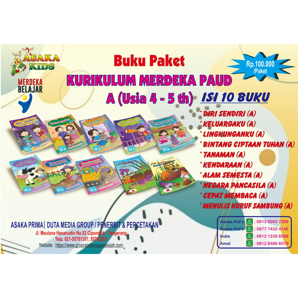 

Buku Kurikulum Merdeka Satuan PAUD 2023